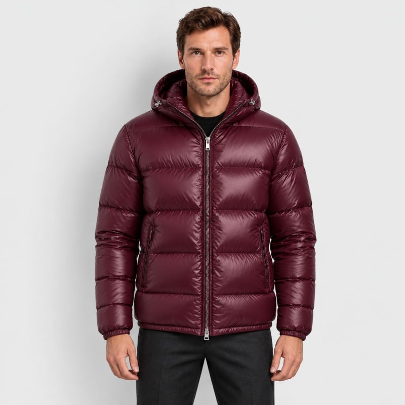 Men's Quilted Hooded Puffer Jacket | Albie_1