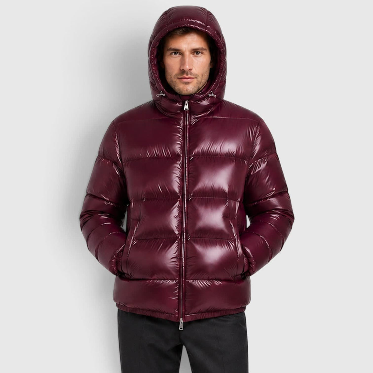 Men's Quilted Hooded Puffer Jacket | Albie_4