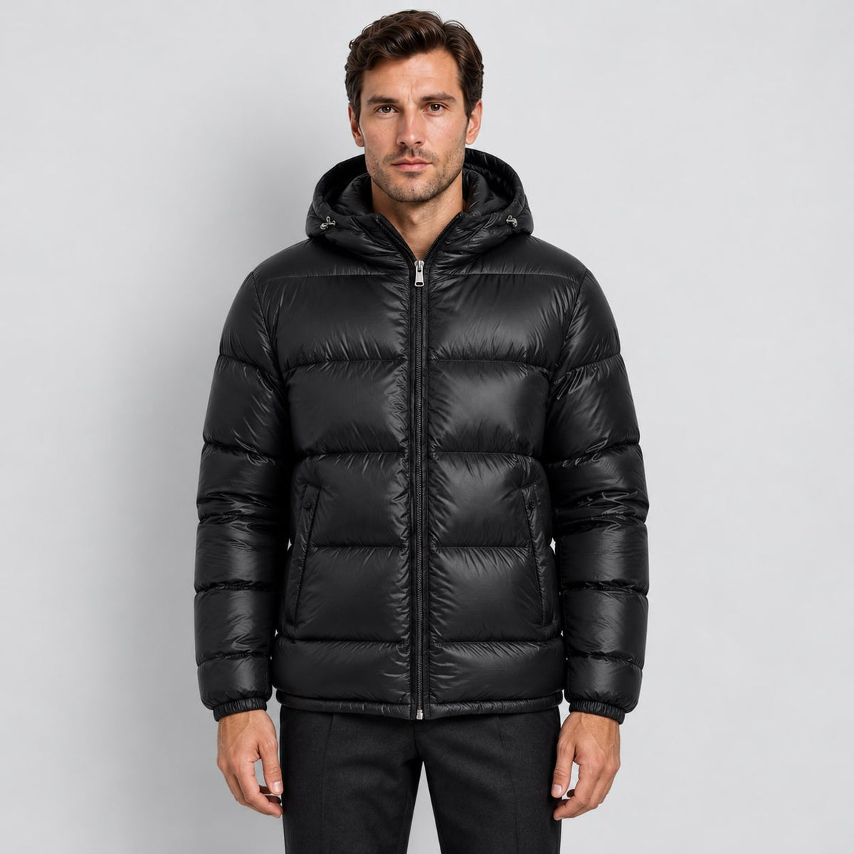 Men's Quilted Hooded Puffer Jacket | Albie_5