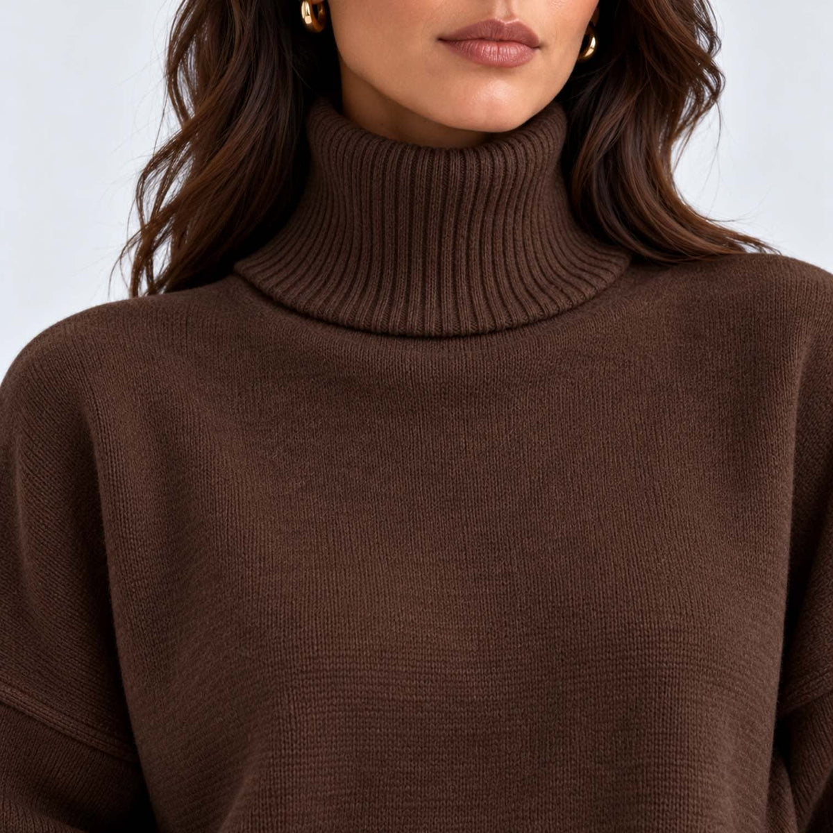 Women's Roll Neck Knit Co-ord Set | Clarissa_12