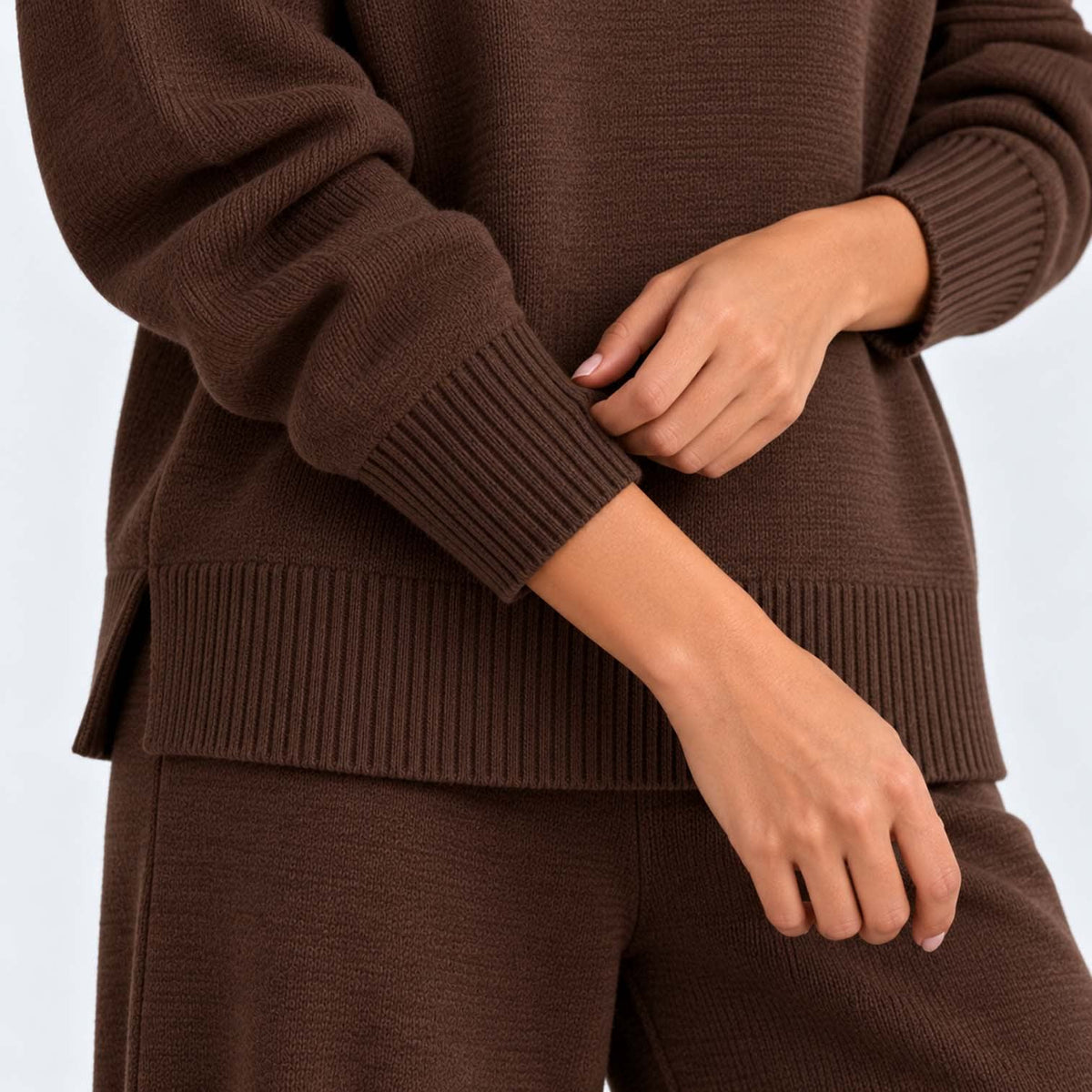 Women's Roll Neck Knit Co-ord Set | Clarissa_8