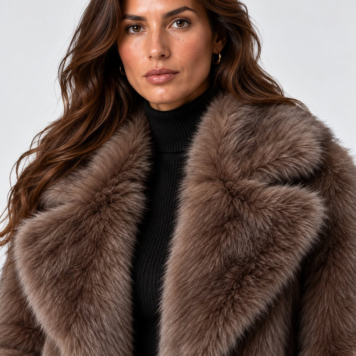 Women's Long Faux Fur Coat | Erin_4