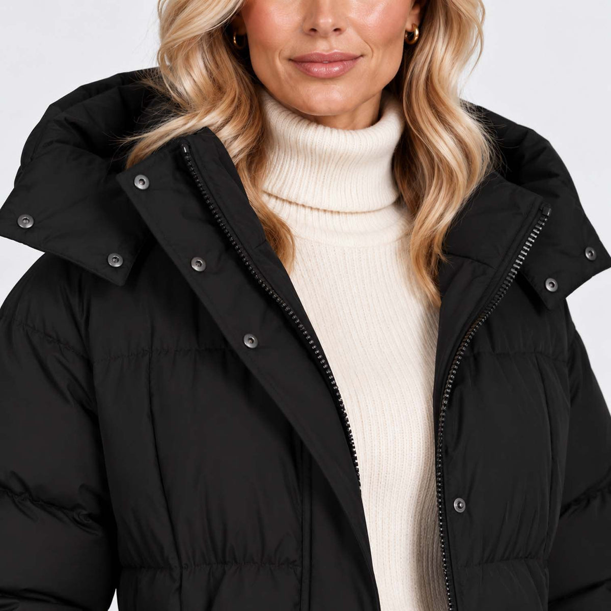 Women's Belted Long Puffer Coat | Bethan_9