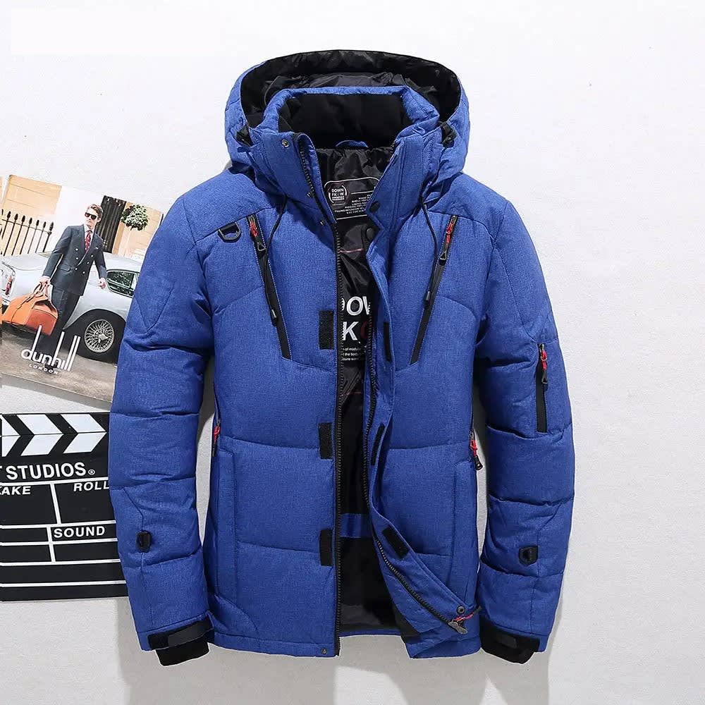 Men's Hooded Duck Down Puffer Jacket | Gideon_4