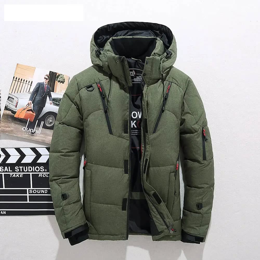 Men's Hooded Duck Down Puffer Jacket | Gideon_5