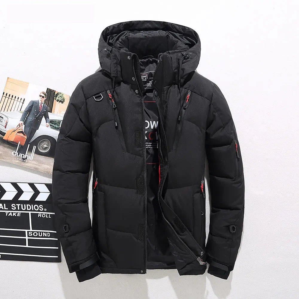 Men's Hooded Duck Down Puffer Jacket | Gideon_7
