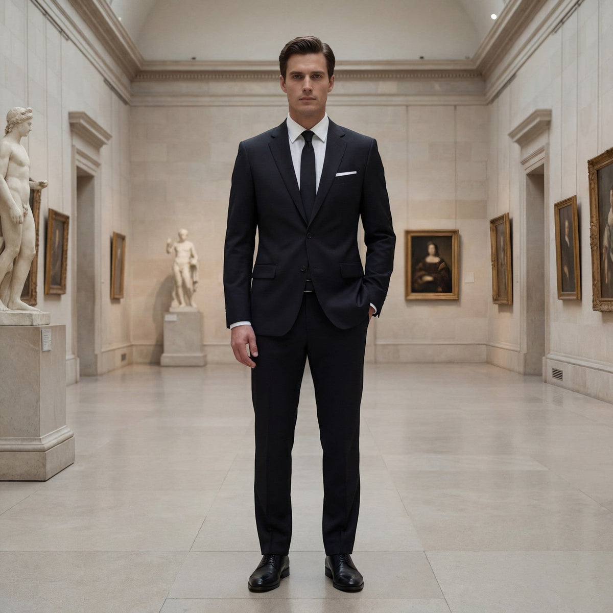 Men's Wool Blend Two Piece Suit | Rory_8