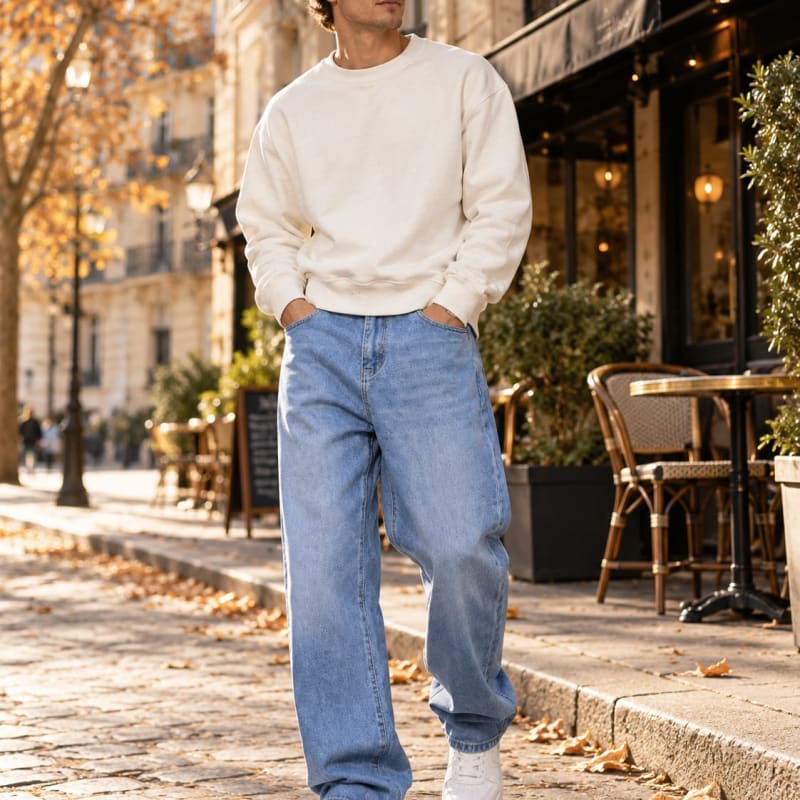 Men's Baggy Wide Leg Jeans | Patrick_1
