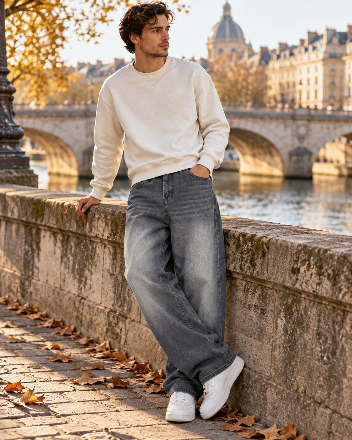 Men's Baggy Wide Leg Jeans | Patrick_6