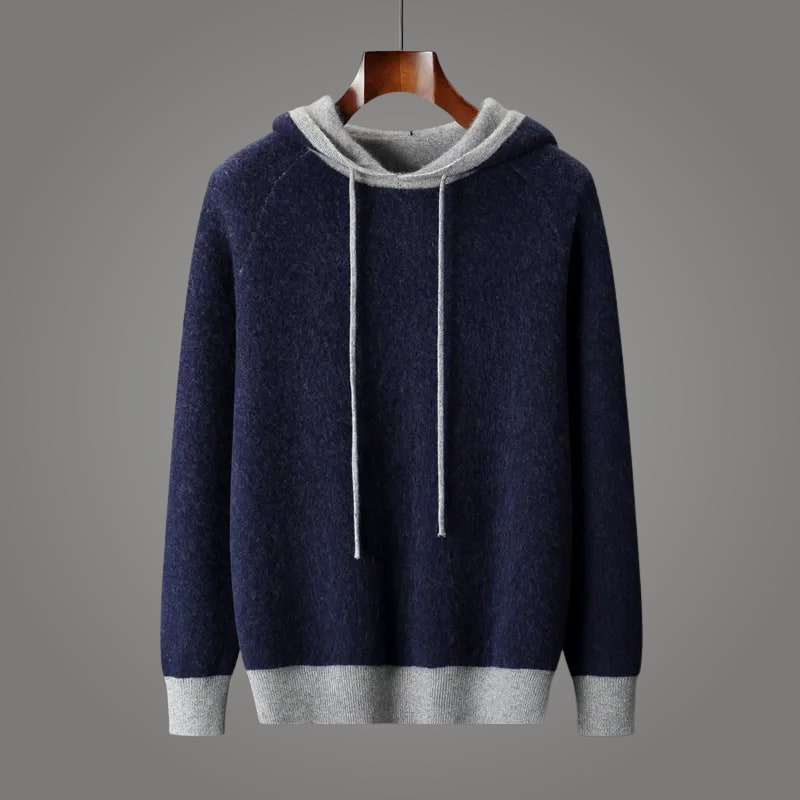Men's Cashmere Hooded Jumper | Rhys_2