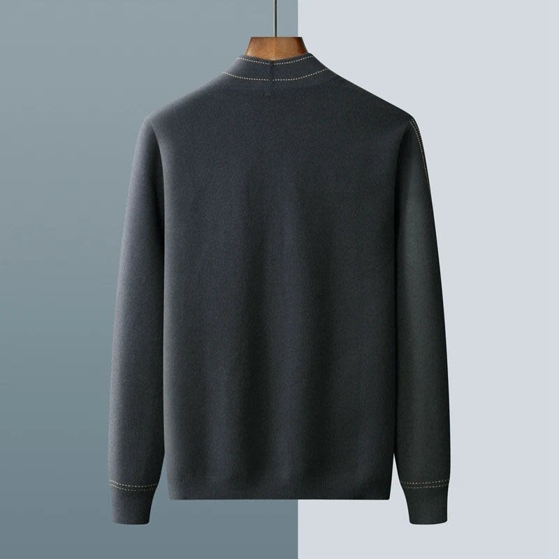 Men's V-Neck Cashmere Blend Cardigan | Alfie_5