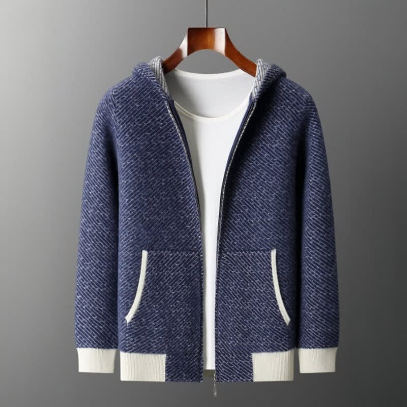 Men's Merino Wool Zip Up Hoodie | Vinnie_1