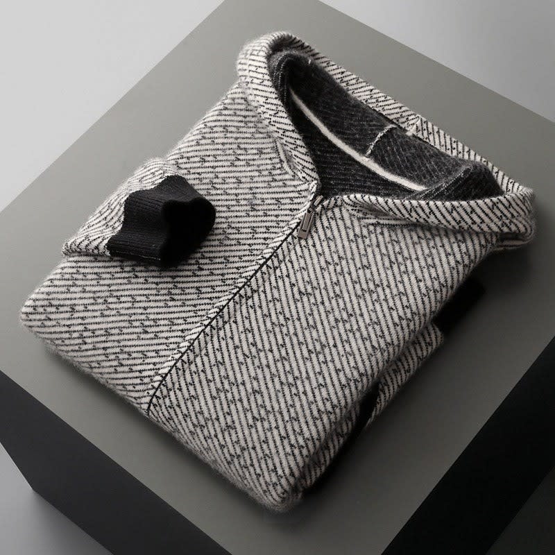 Men's Merino Wool Zip Up Hoodie | Vinnie_3