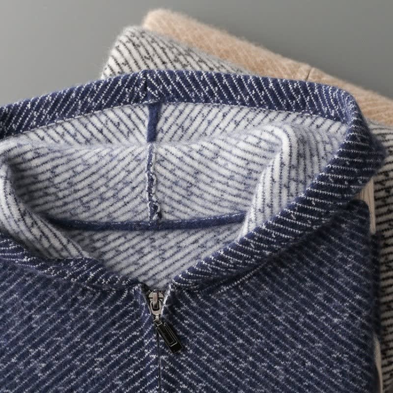Men's Merino Wool Zip Up Hoodie | Vinnie_6