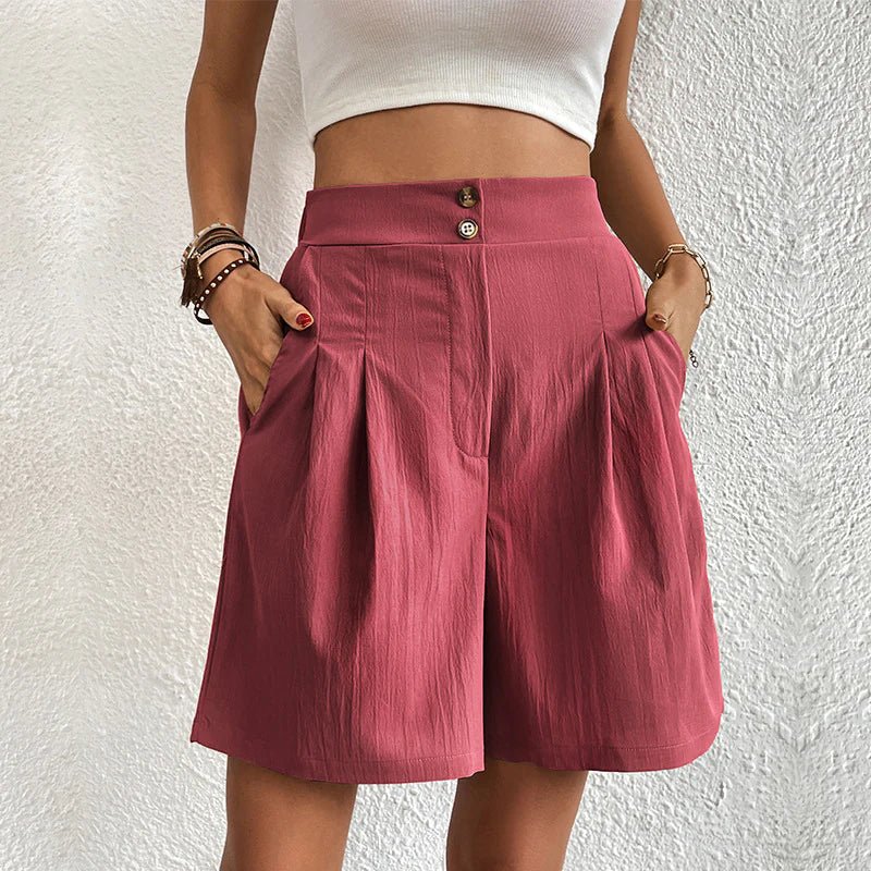 Women's Breathable Pleated Shorts | Adriana