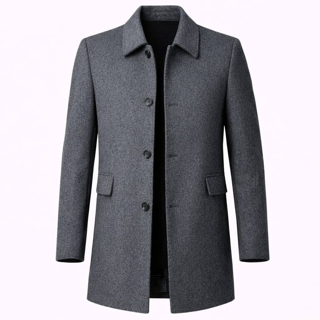 Men's Wool Blend Tailored Coat | Zac_6