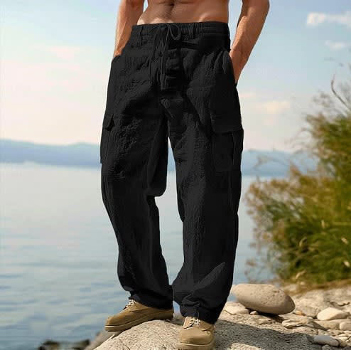 Men's Relaxed Fit Cargo Trousers | Fiachra_4