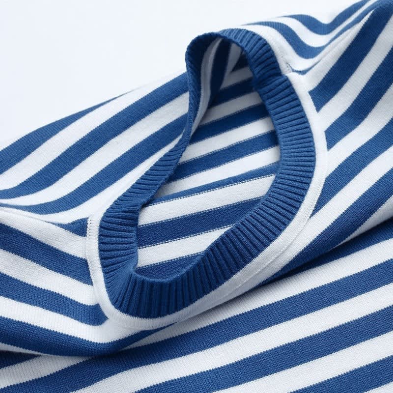 Women's Striped Round Neck Jumper | Freya_4