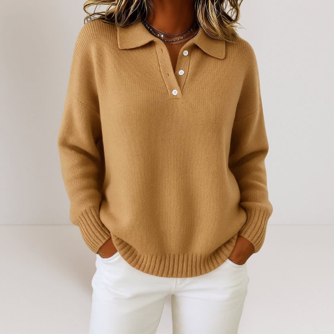 Women's Collared Knit Jumper | Pippa_5