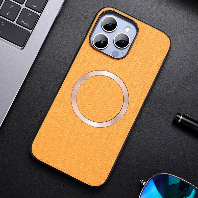 Men's Fabric Texture MagSafe iPhone Case | Fraser_11