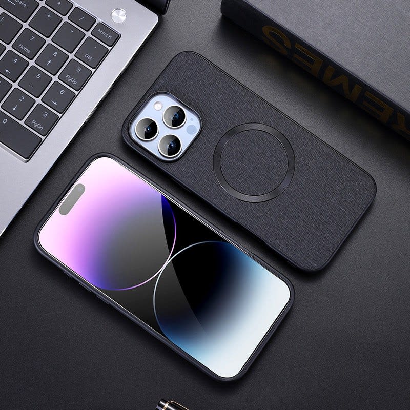 Men's Fabric Texture MagSafe iPhone Case | Fraser_2