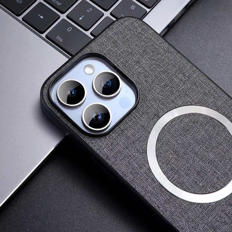 Men's Fabric Texture MagSafe iPhone Case | Fraser_3