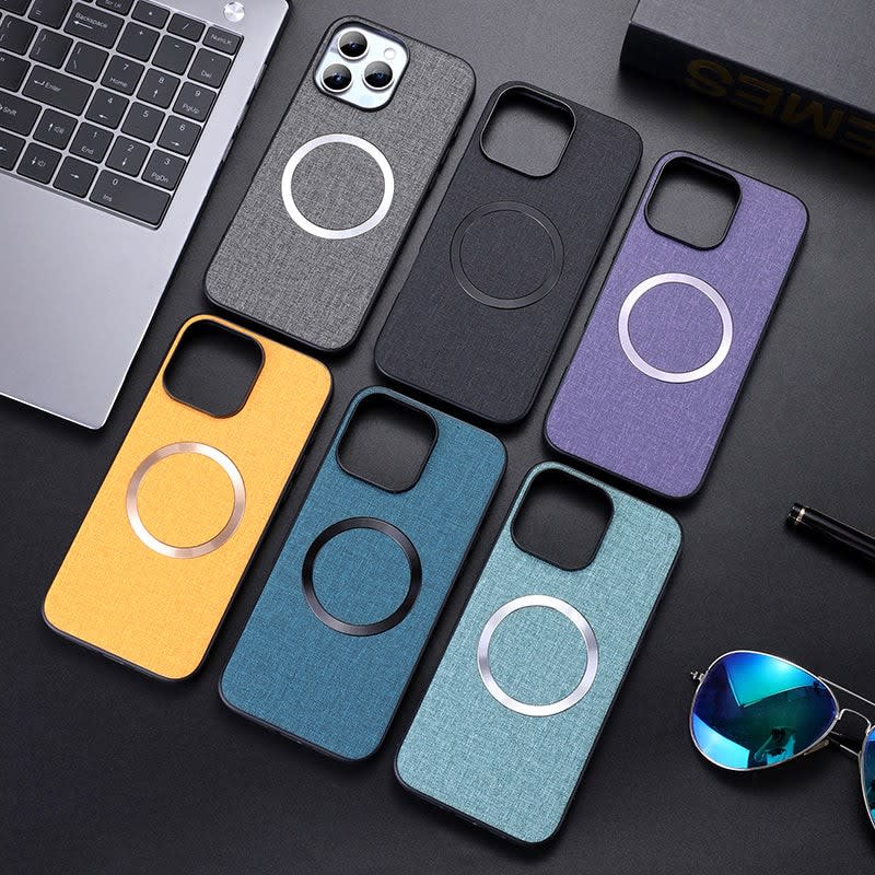 Men's Fabric Texture MagSafe iPhone Case | Fraser_6