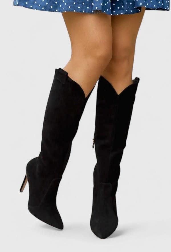 Women's Pointed Toe Knee High Boots | Isla_2