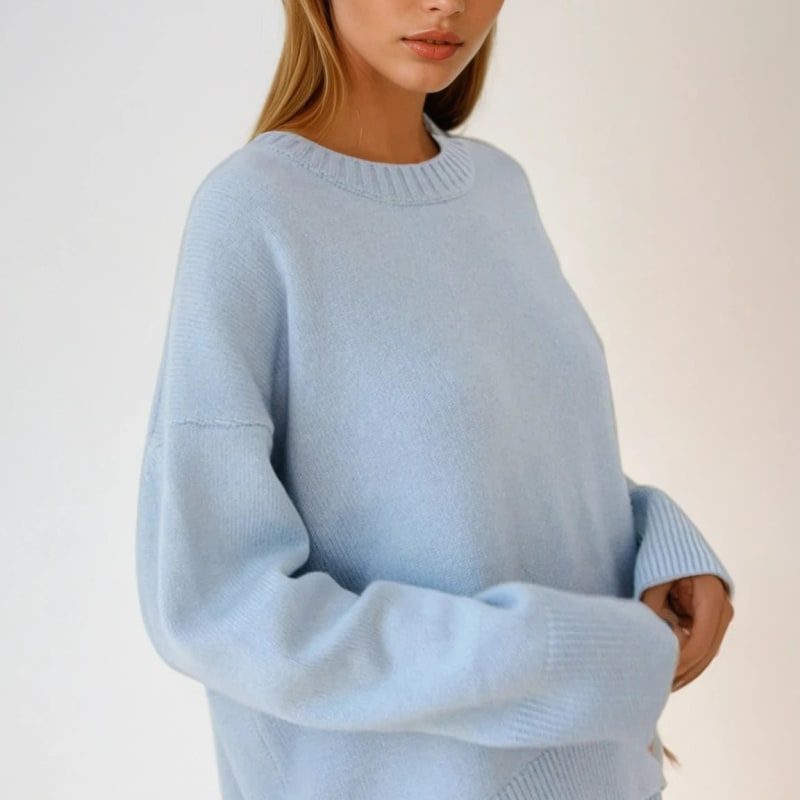 Women's Oversized Crew Neck Jumper | Bethan_1
