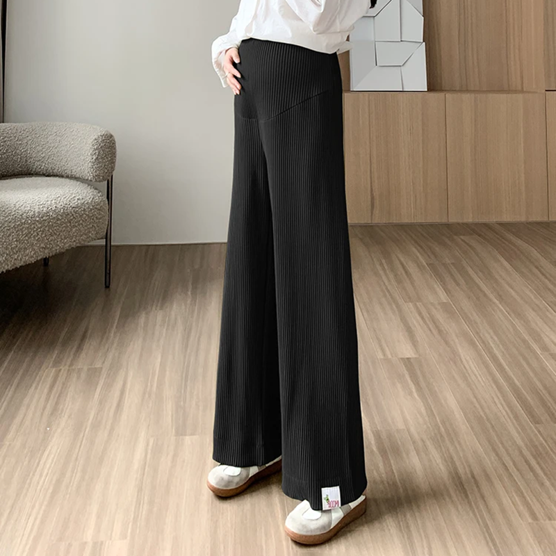 Women's Ribbed Knit Maternity Trousers | Sage