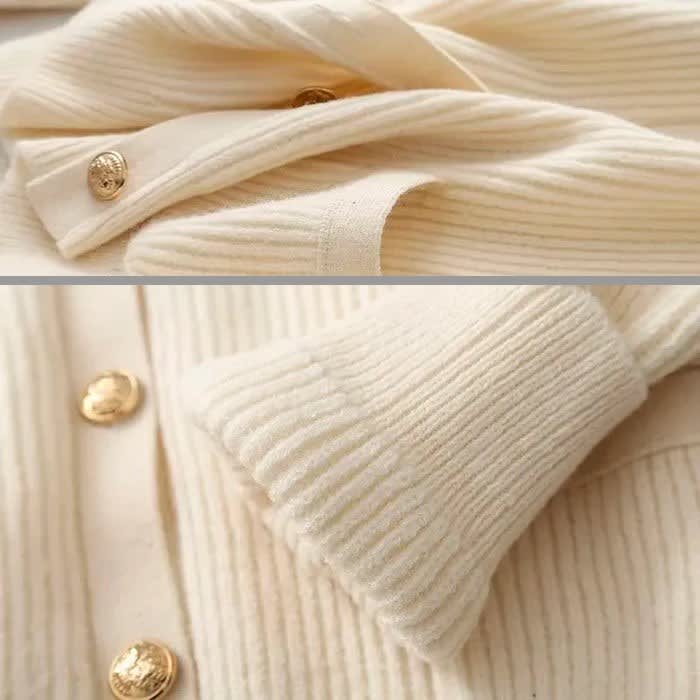 Women's Cropped Knit Cardigan | Libby_3