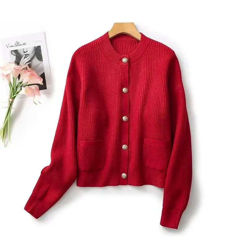 Women's Cropped Knit Cardigan | Libby_5