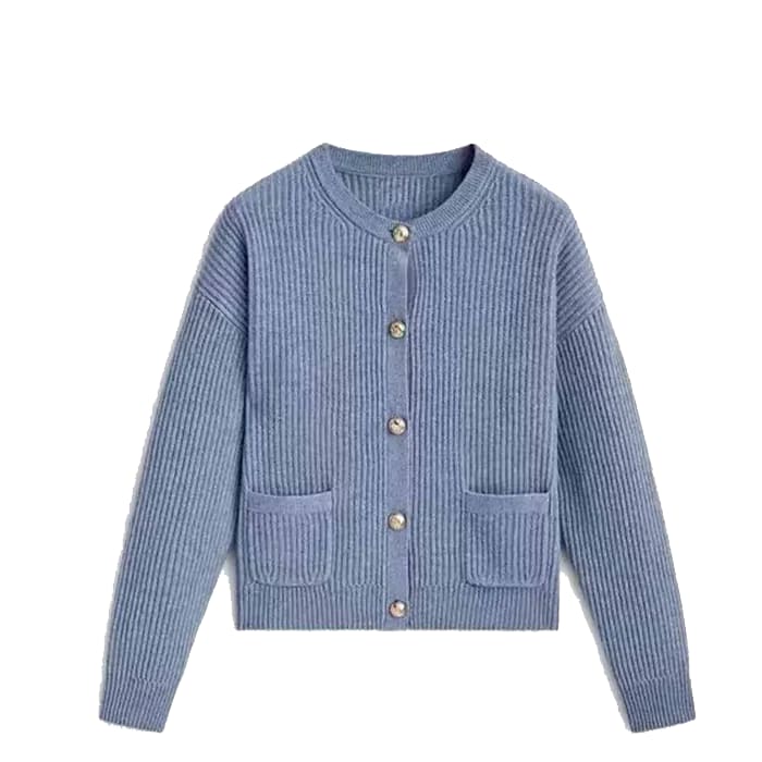Women's Cropped Knit Cardigan | Libby_7