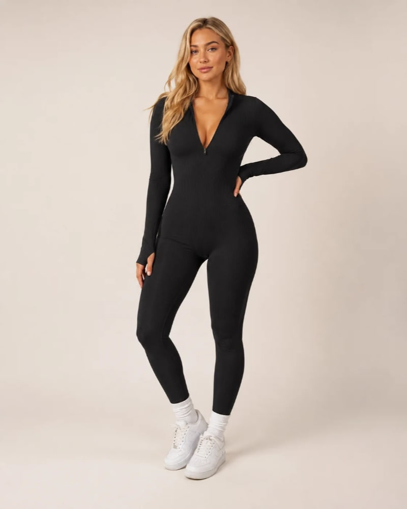 Women's Seamless Long Sleeve Jumpsuit | Esme_12