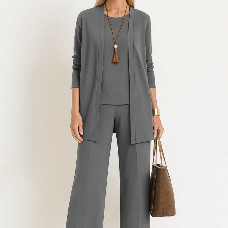 Women's Longline 3 Piece Trouser Set | Glenda_1