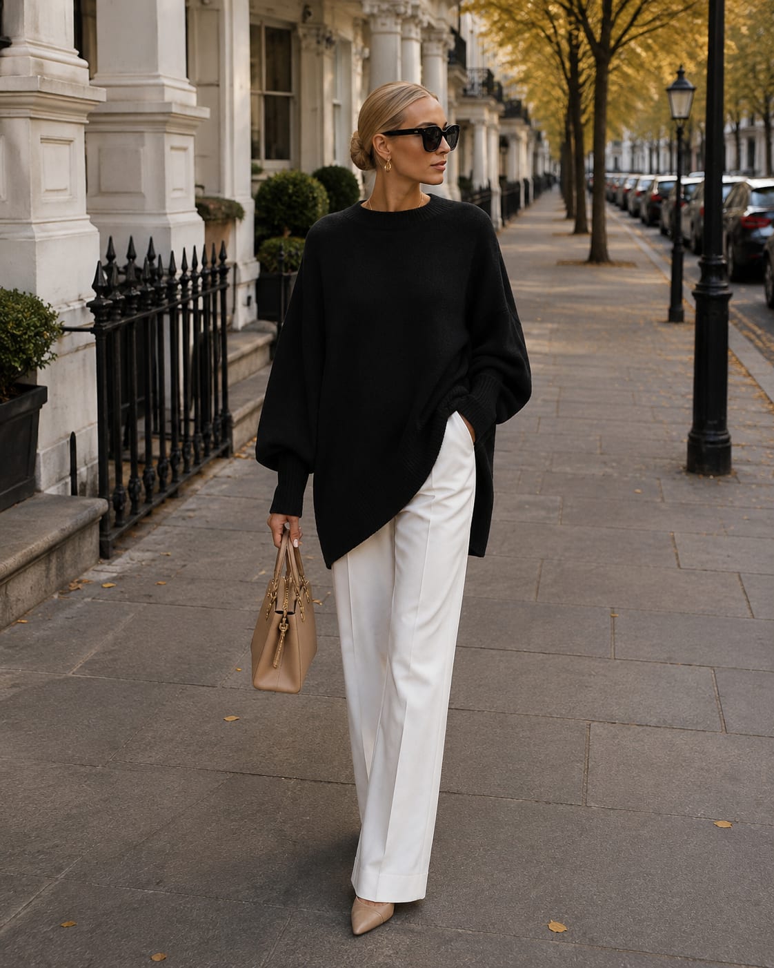 Women's Oversized Crew Neck Jumper | Matilda_4