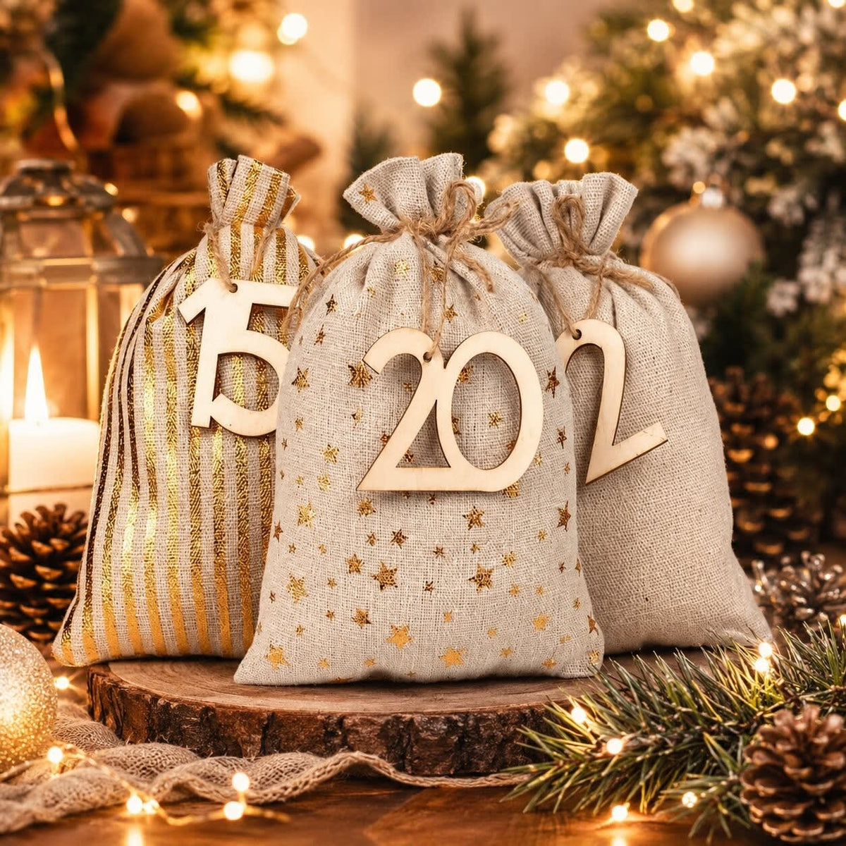 DIY Advent Calendar 2026 with 24 Fabric Gift Bags Holiday Countdown Gift for Christmas Lovers_3