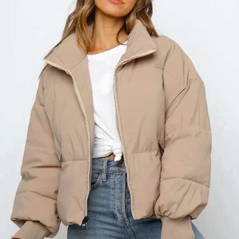 Women's Cropped Oversized Puffer Jacket | Kirsty_1