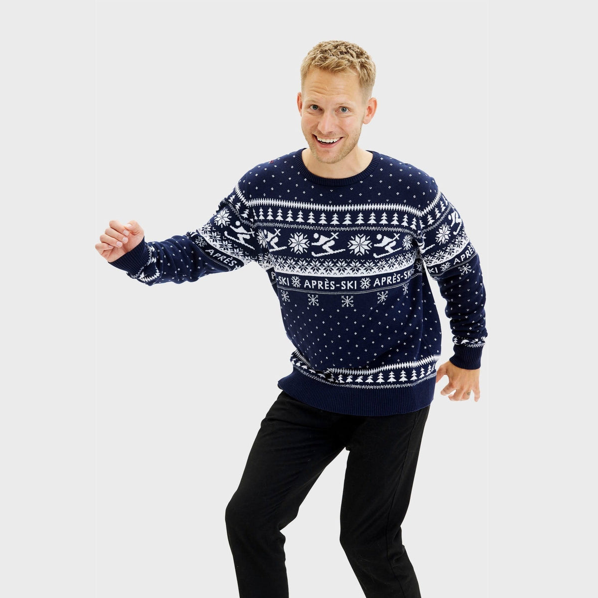 Men's Nordic Knit Après-Ski Christmas Jumper For Winter | Alistair_4