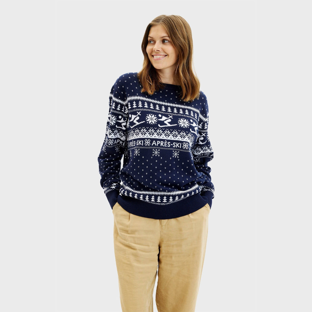 Women's Nordic Knit Après-Ski Christmas Jumper For Winter | Bethany_3