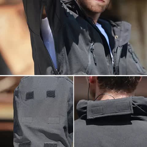 Men's Fleece Lined Stand Collar Ski Jacket For Winter | Edwin_2