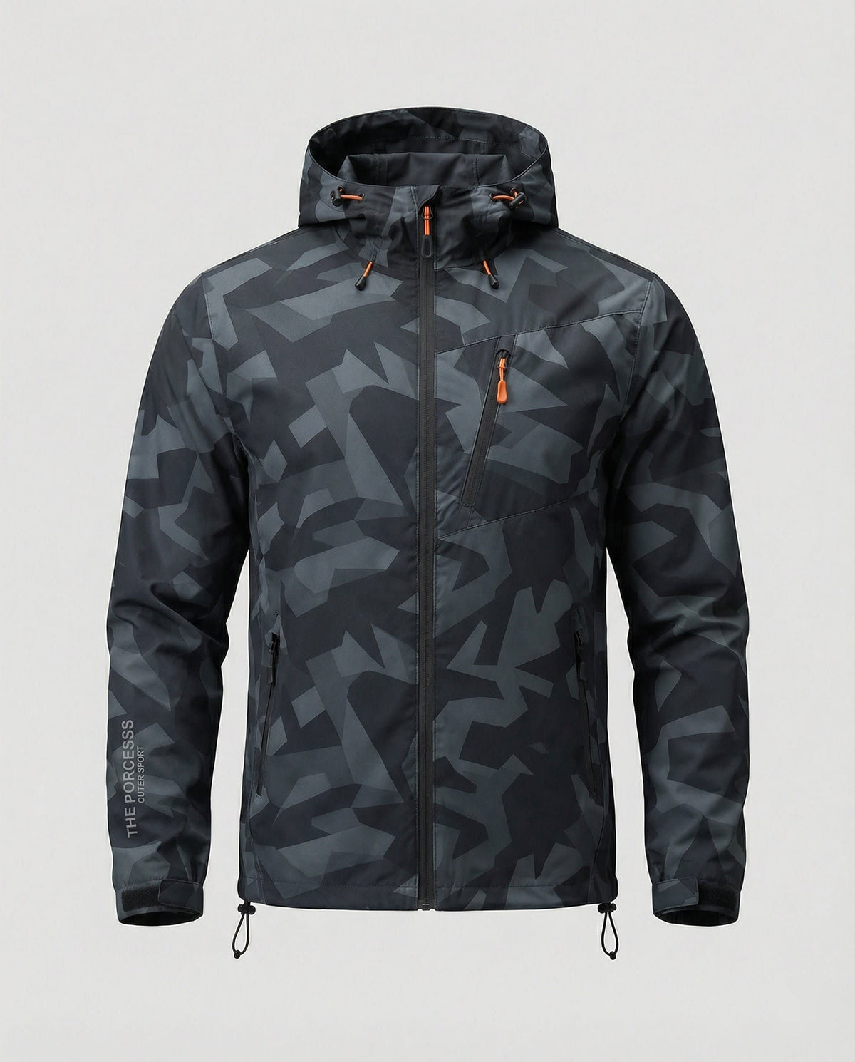 Men's Hooded Letter Print Ski Jacket For Winter | Oliver_9