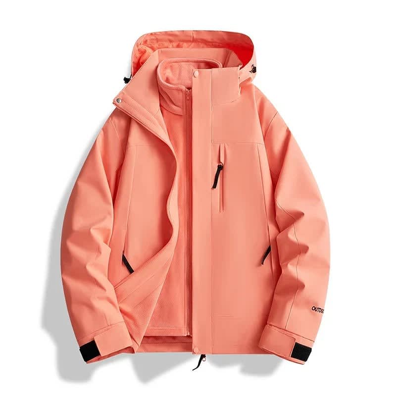 Women's Color Block Hooded Ski Jacket For Winter | Fiona_5