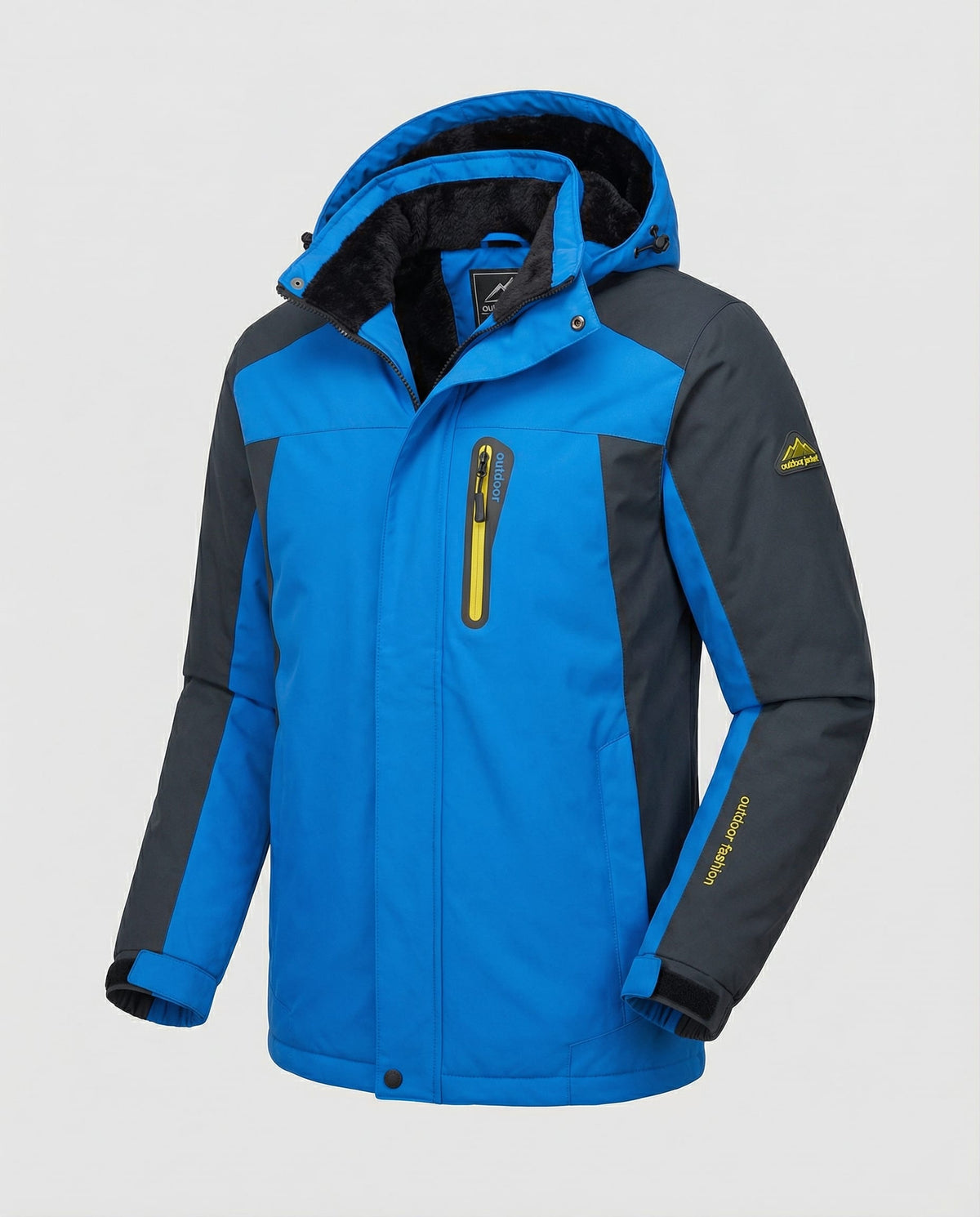 Men's Color Block Fleece Lined Ski Jacket For Winter | Samuel_4