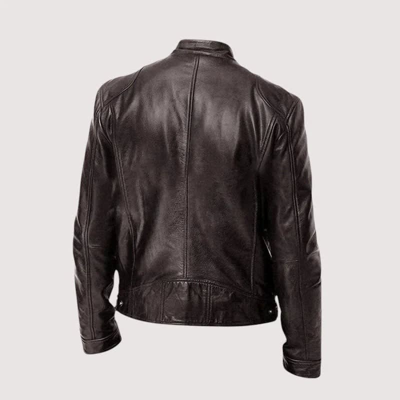 Men's Leather Moto Biker Jacket | Hollis_4