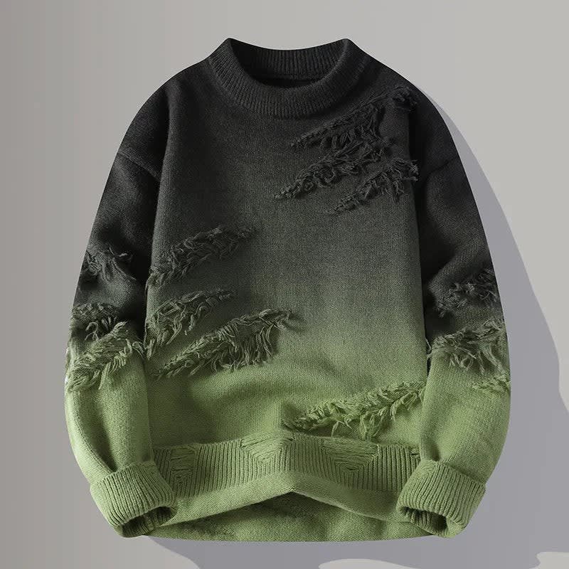 Men's Distressed Gradient Jumper | Marlow_2