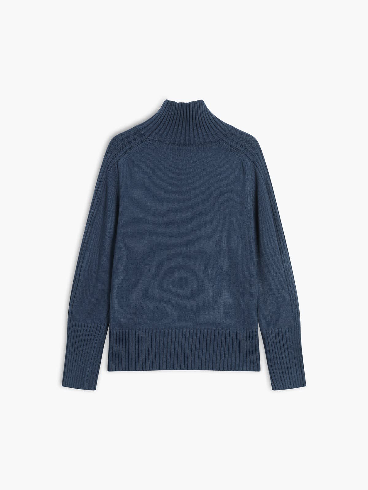 Women's Ribbed Turtleneck Jumper | Aggie_3