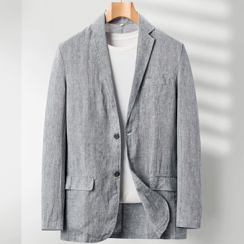 Men's Unstructured Linen Blazer | Alfred_3