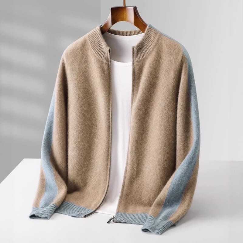 Men's Cashmere Zip Up Jacket | Everett_1