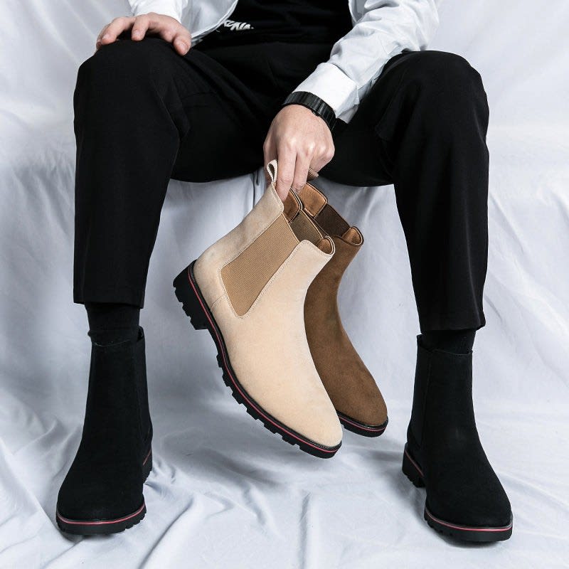 Men's Suede Chelsea Boots | Barra_8